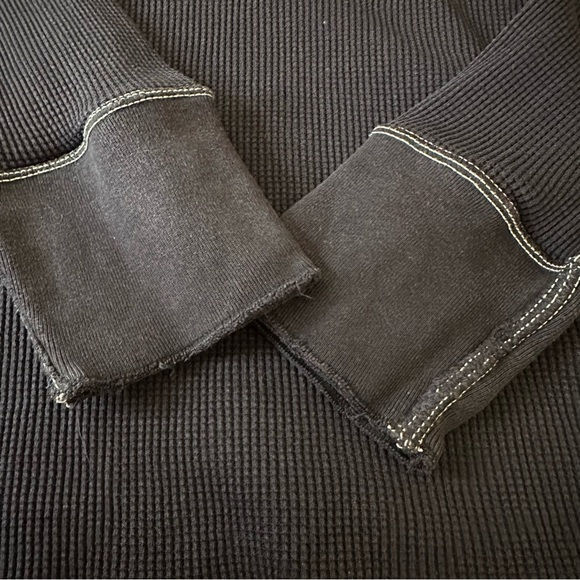 American Eagle Men’s Blue Weave Long Sleeve Tee Medium - Picture 6 of 9